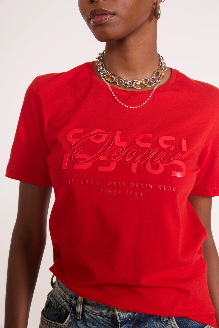 Camiseta Logomania 1986 Vermelho