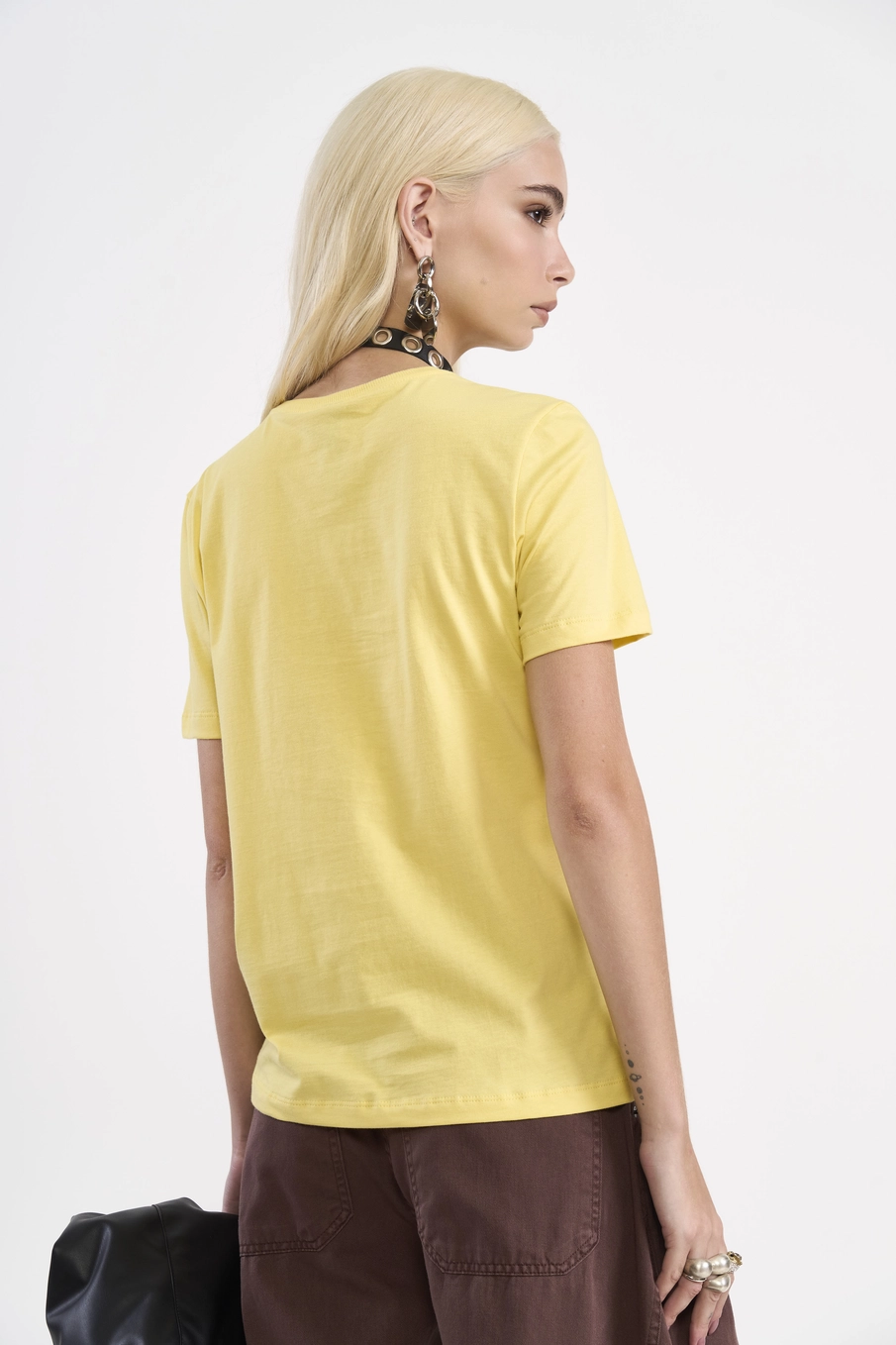 Camiseta Estampada Floral Amarelo