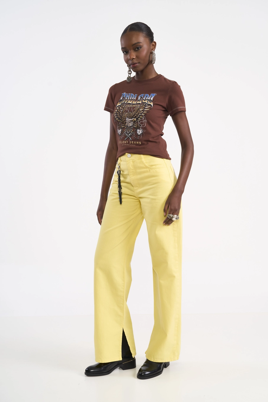 Camiseta Feminina Justa Endless Marrom