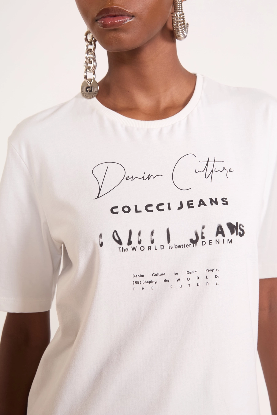 Camiseta Logomania Denim Culture Off Shell