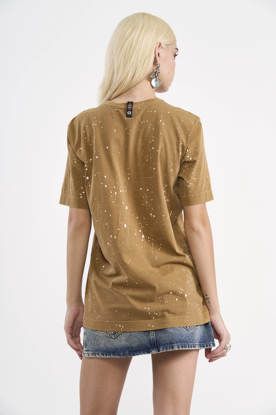 Camiseta Malha 1 Feminino Colcci Jeans Marrom