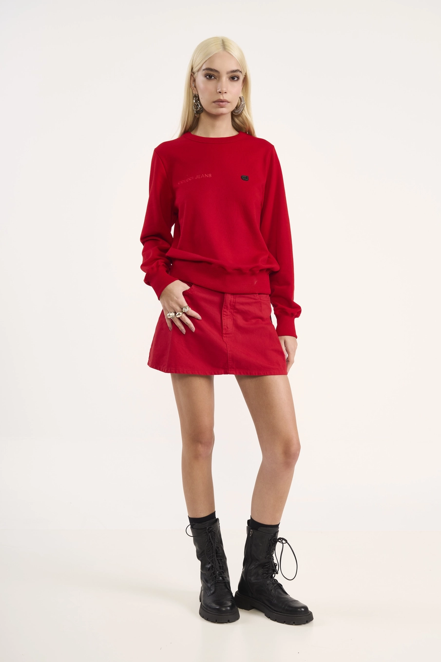 Blusão Moletom Básico Vermelho