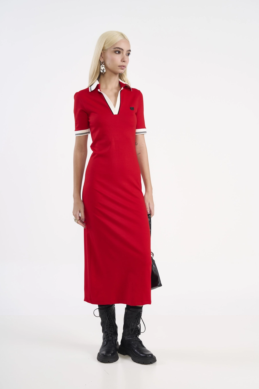 Vestido Midi Polo Red Vermelho