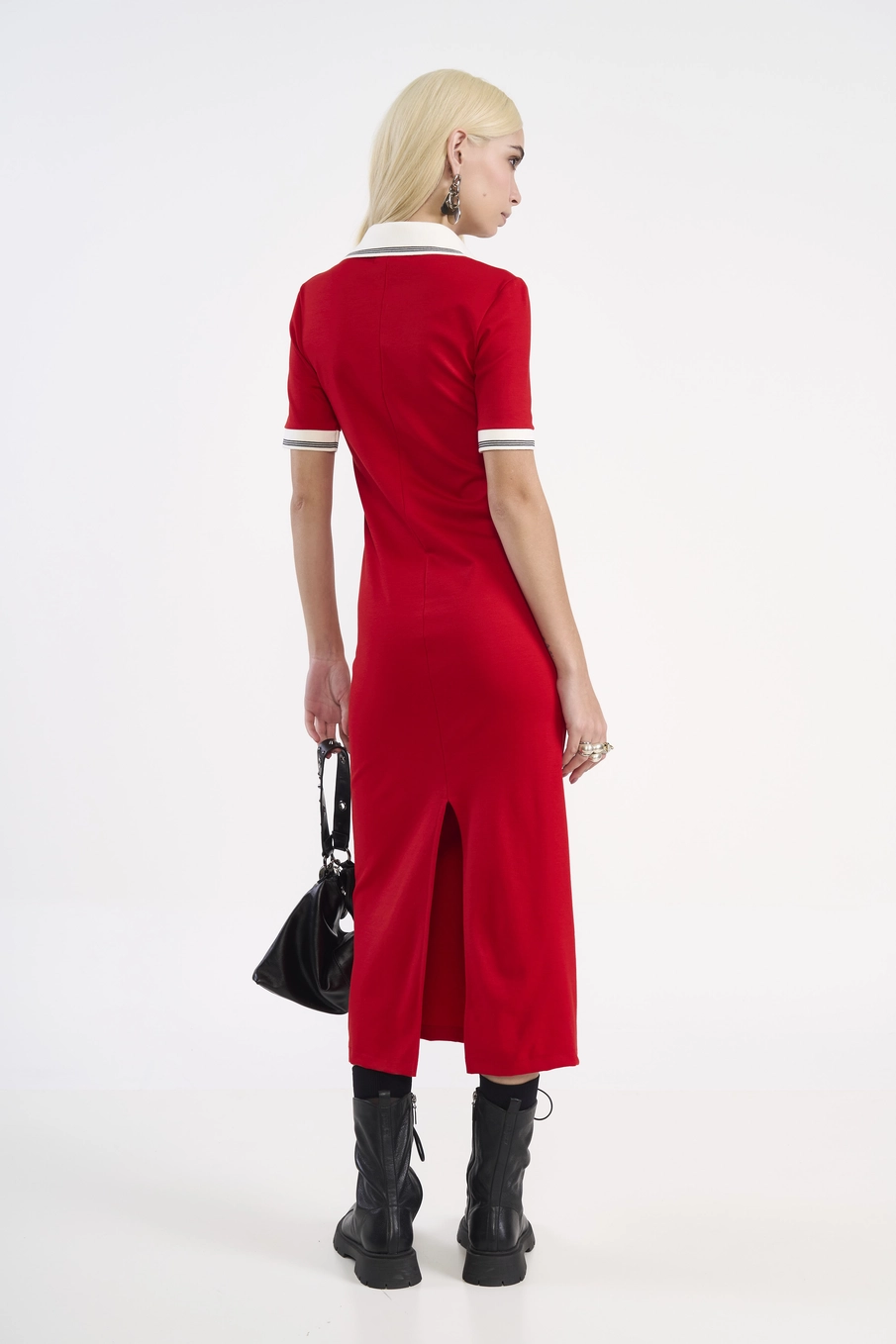Vestido Midi Polo Red Vermelho