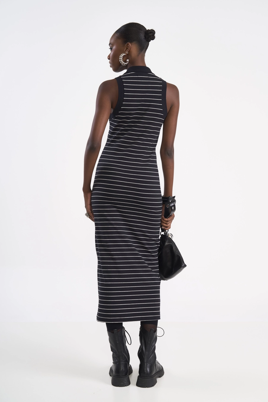 Vestido Midi Listrado Polo Estampados