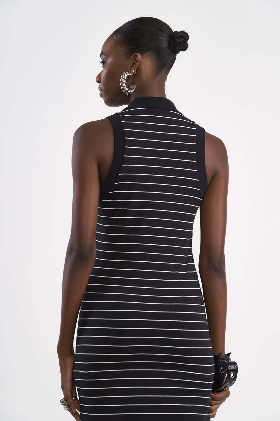 Vestido Midi Listrado Polo Estampados