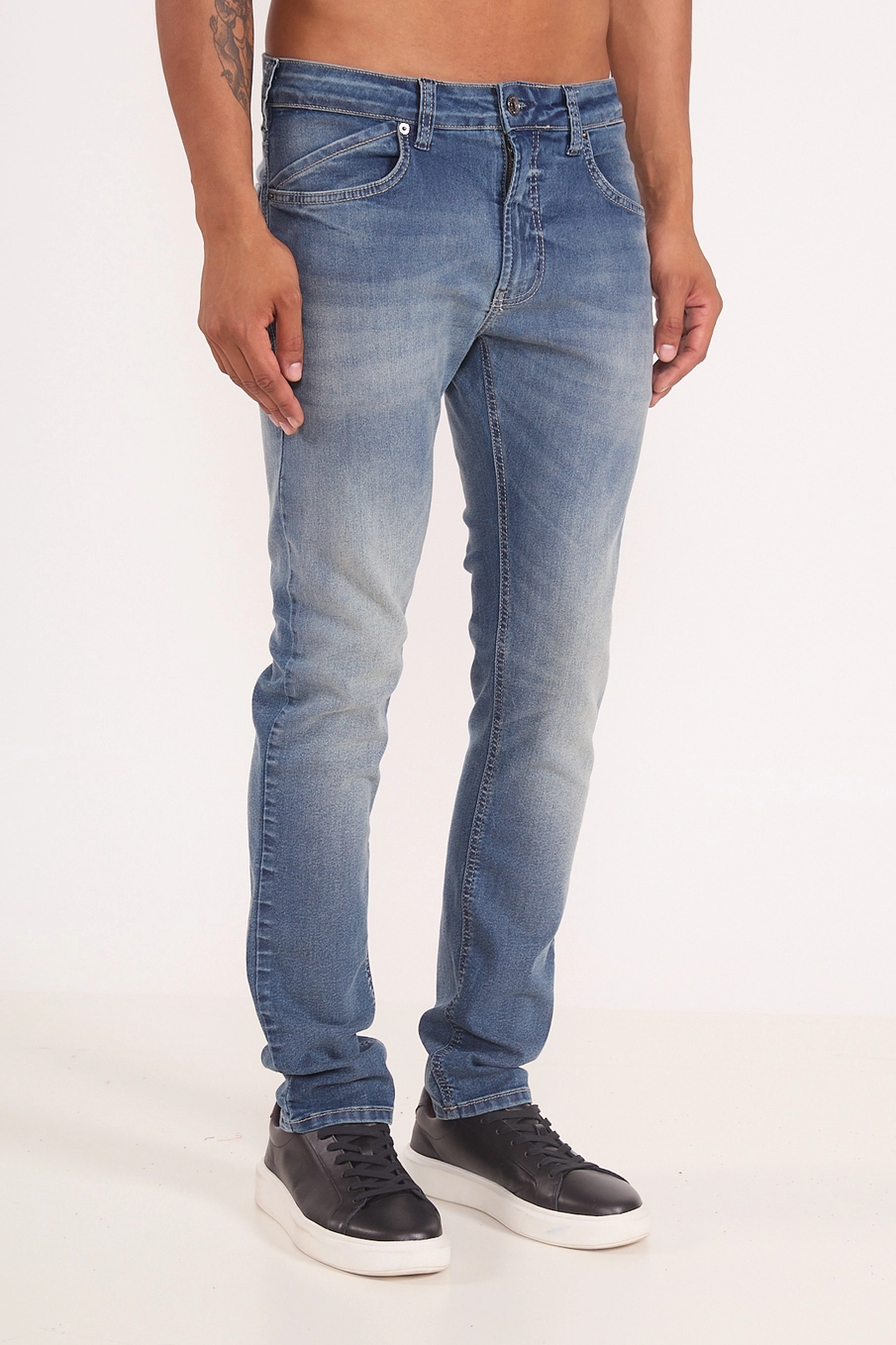 Calça Jeans Skinny Masculina Índigo