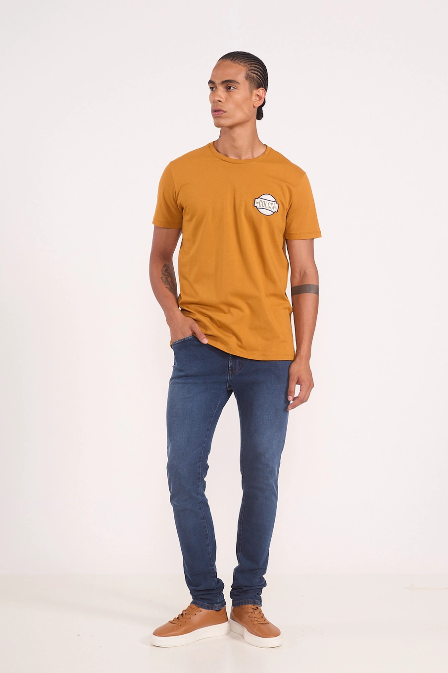 Calça Jeans Skinny Masculina Índigo
