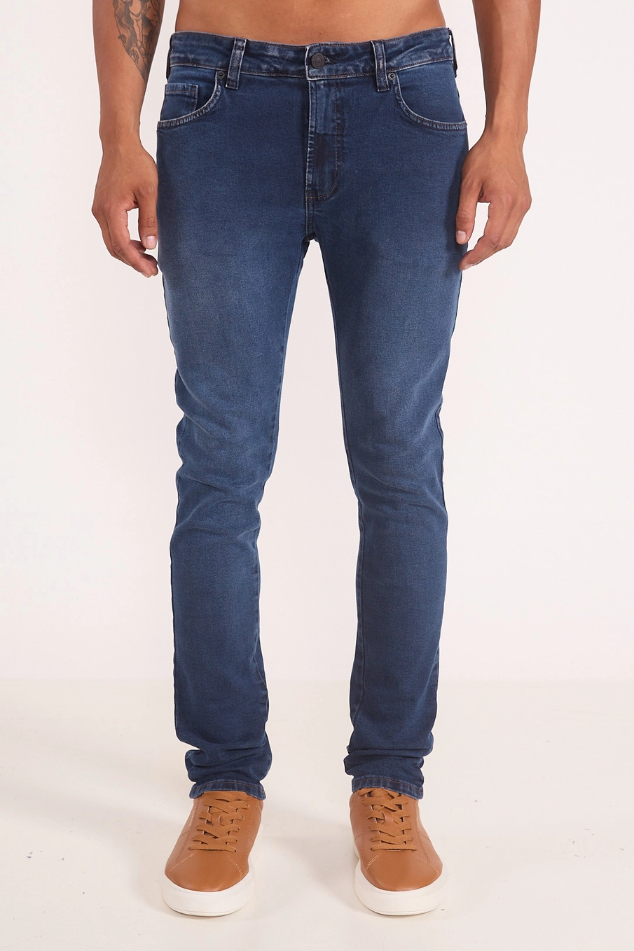 Calça Jeans Skinny Masculina Índigo