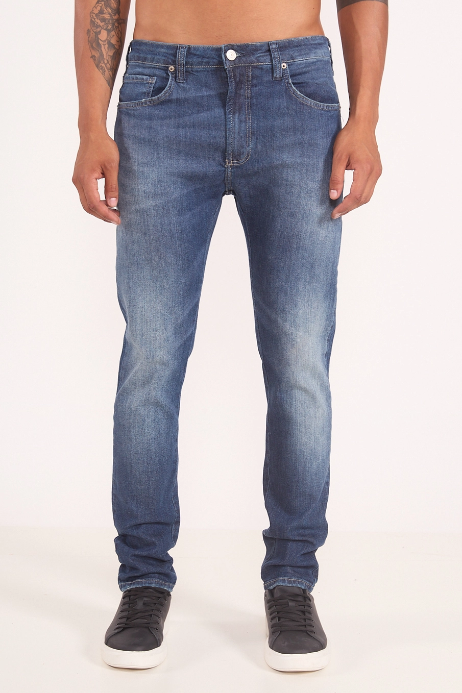 Calça Jeans Skinny Masculina Índigo