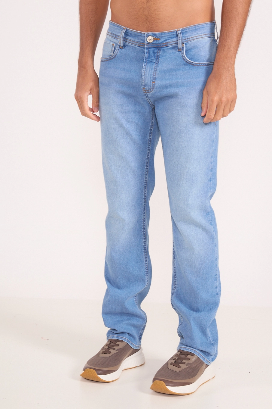 Calça Jeans Masculina Slim Classic Light Índigo