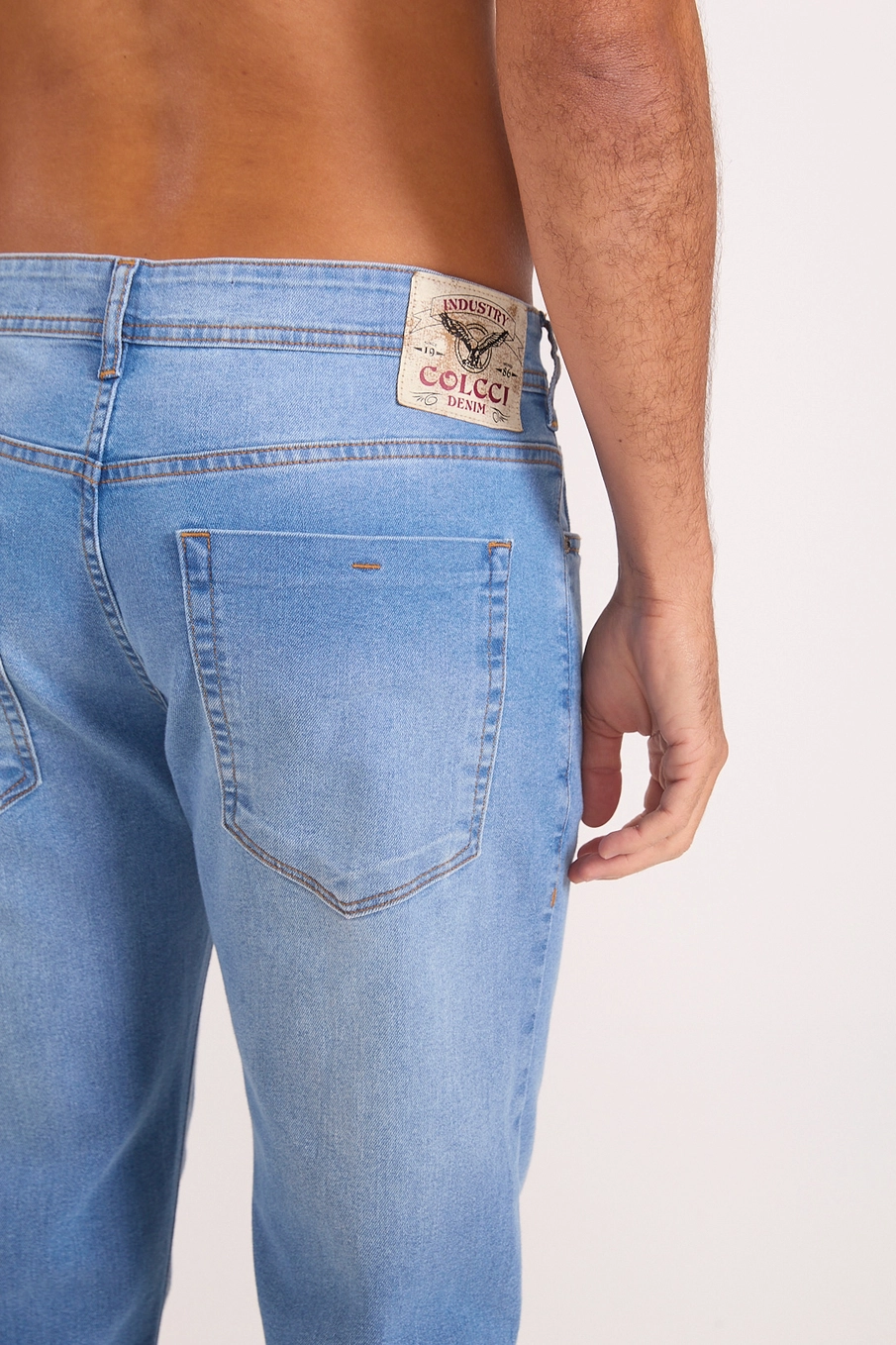 Calça Jeans Masculina Slim Classic Light Índigo