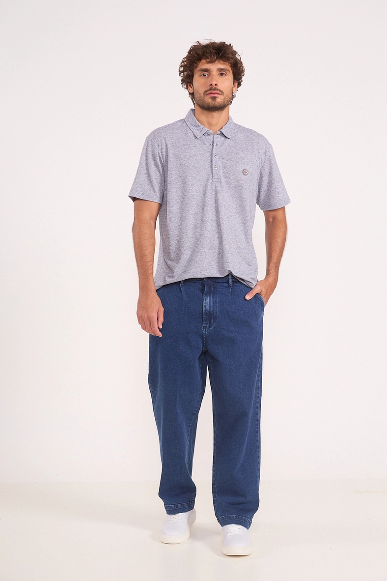 Calça Masculina Loose Em Liocel