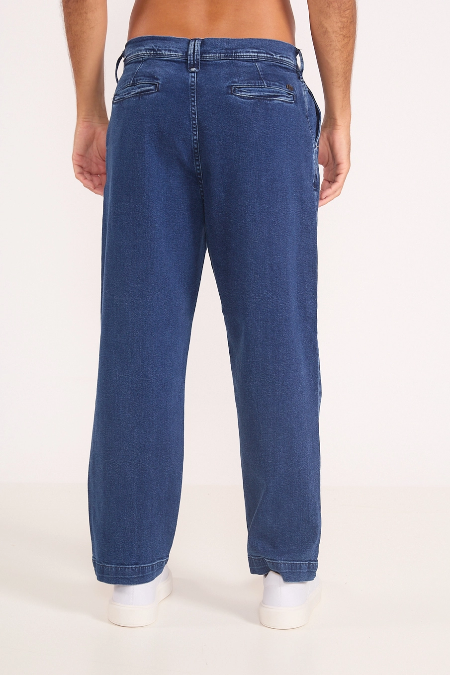 Calça Masculina Loose Em Liocel Índigo