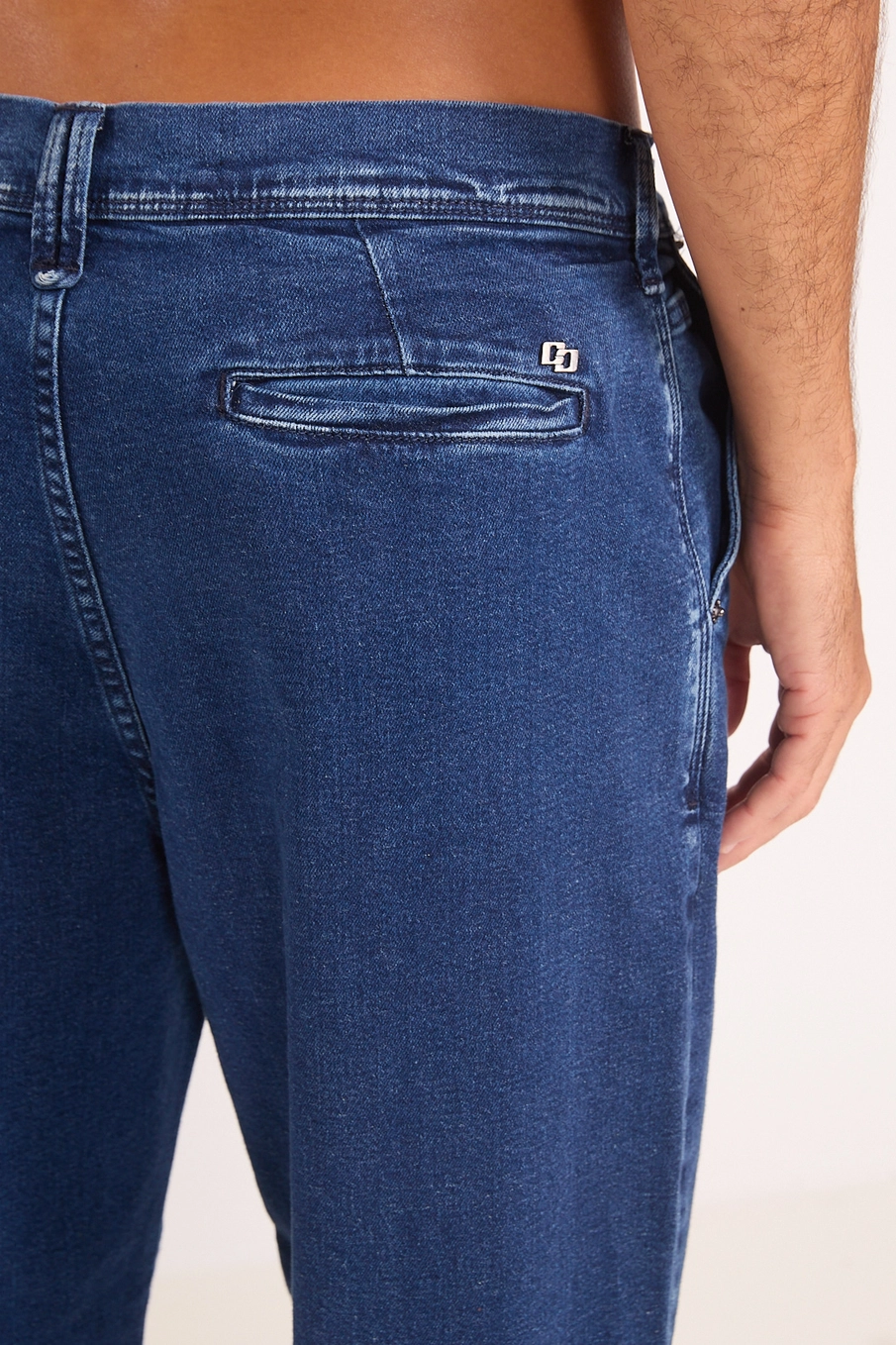 Calça Masculina Loose Em Liocel Índigo