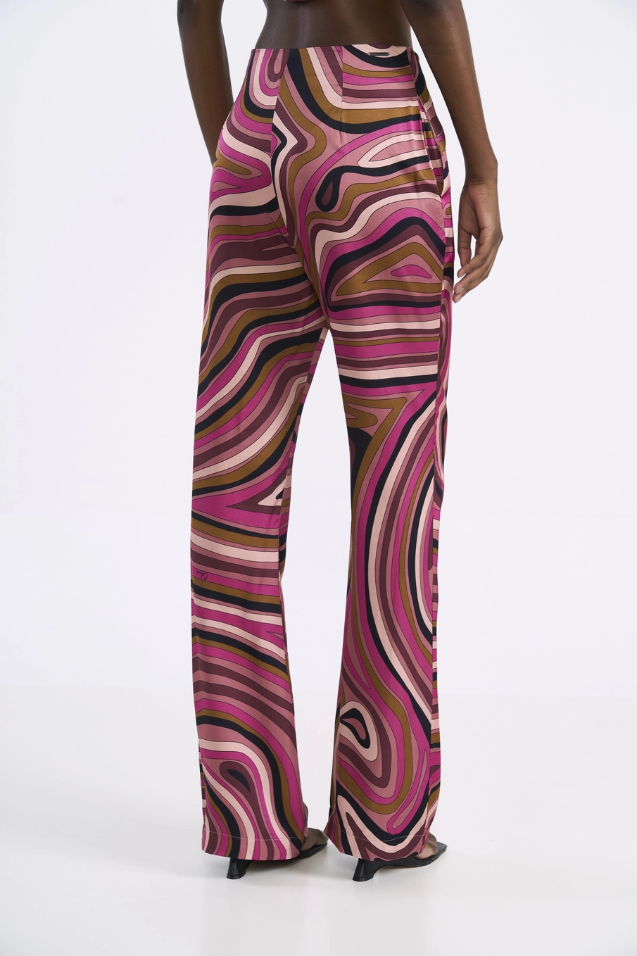 Calça Fluida Estampa Labirinto Estampados
