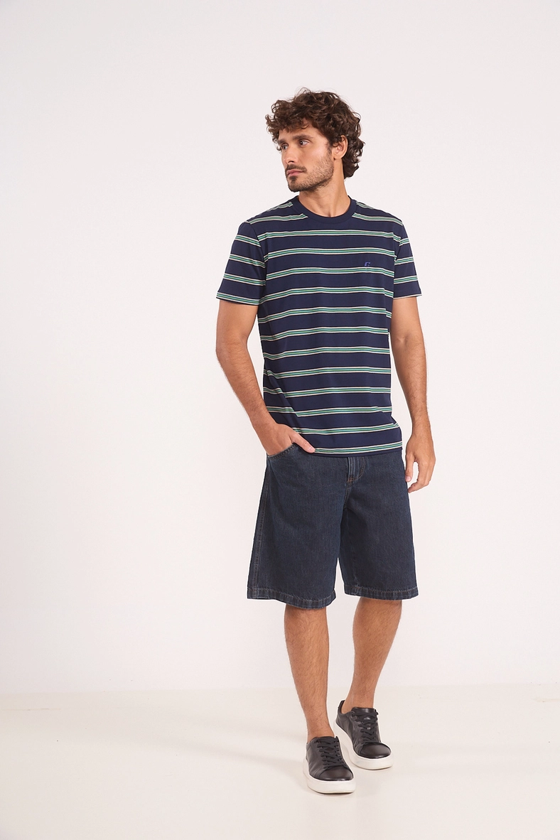 Bermuda Masculina Denim Loose