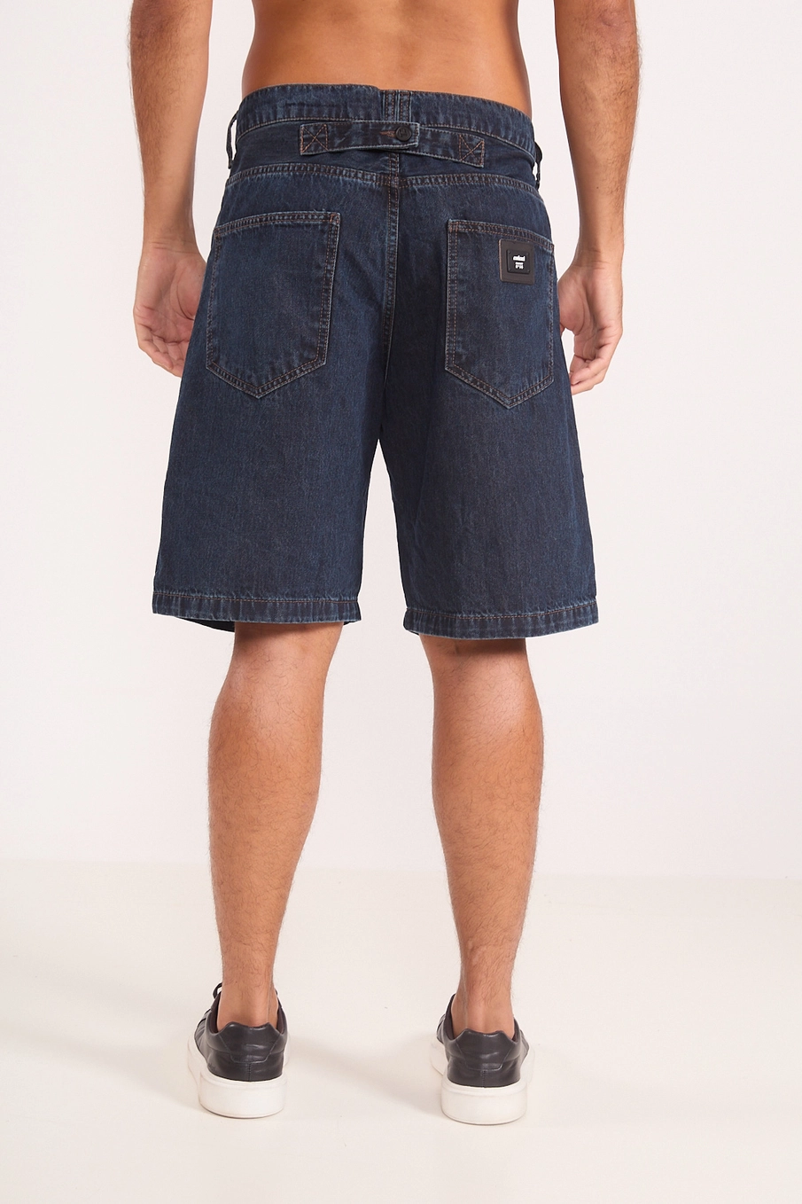 Bermuda Masculina Denim Loose Índigo