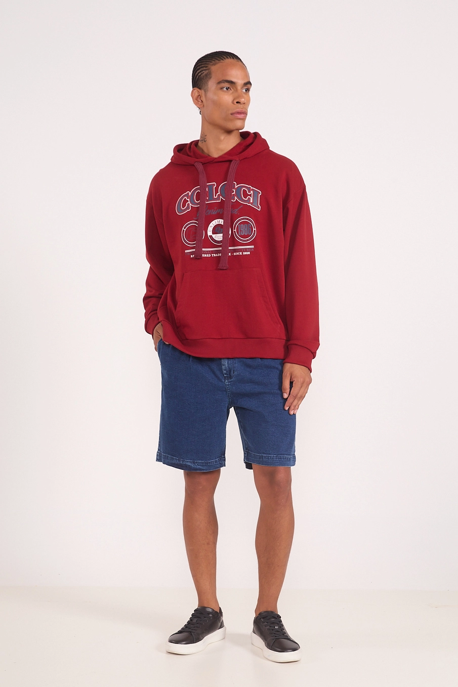 Bermuda Jeans Com Liocel Índigo