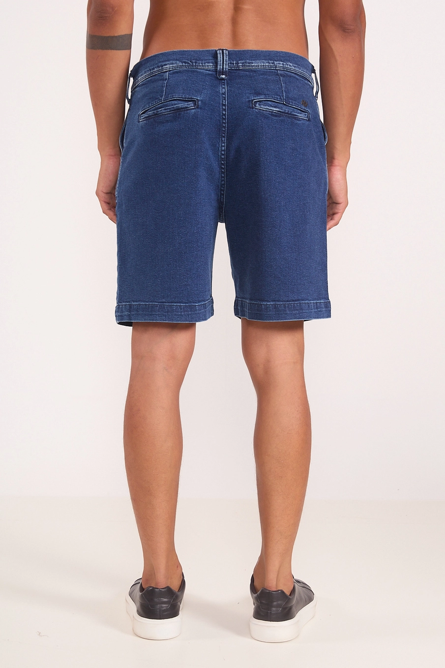 Bermuda Jeans Com Liocel Índigo