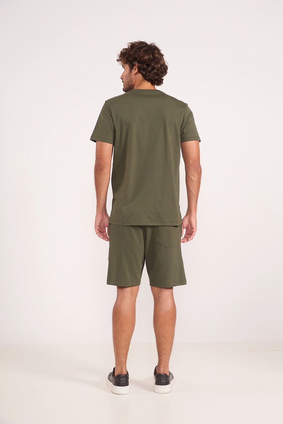Bermuda Moletom Comfy Reta Verde