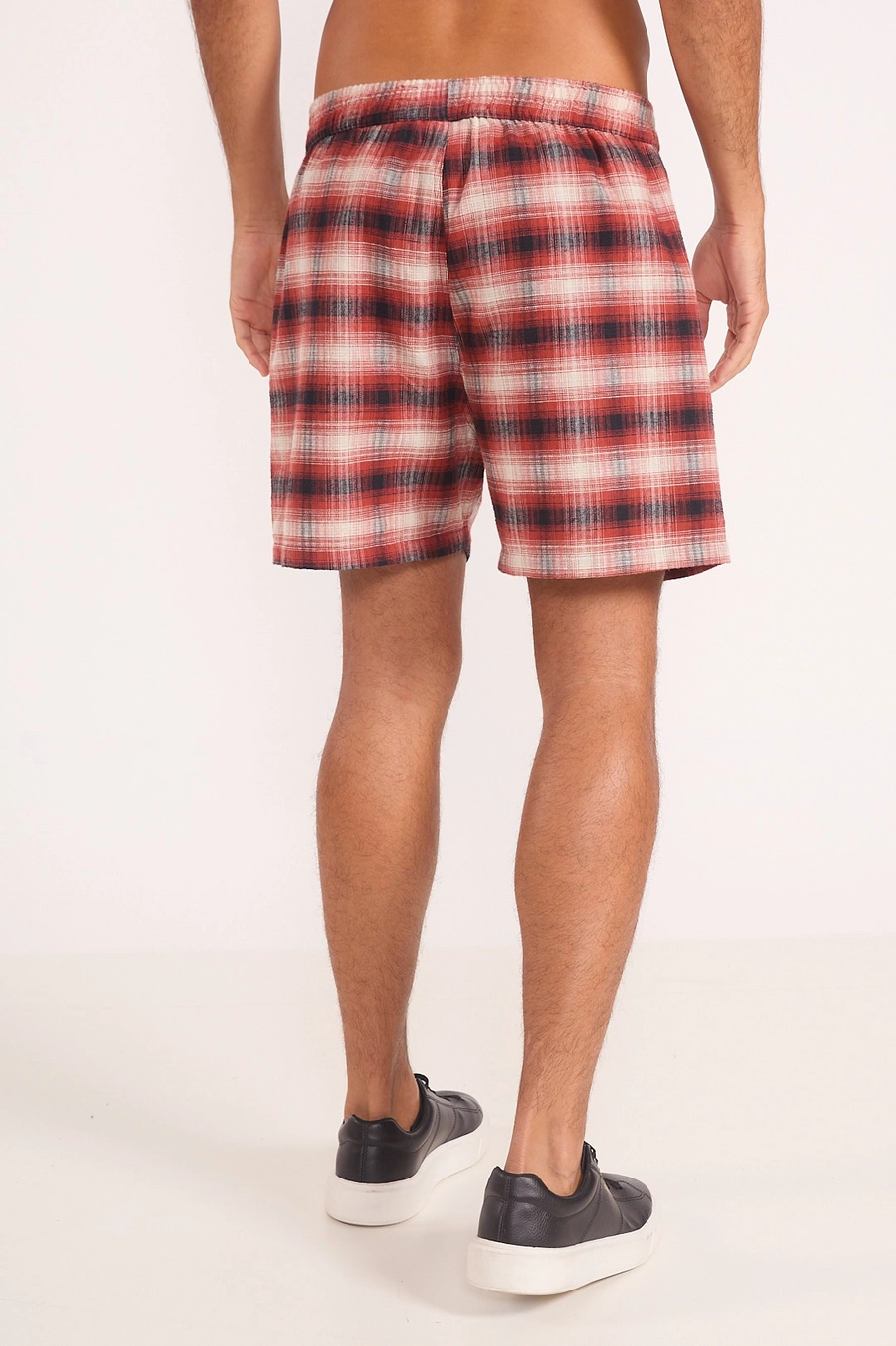 Bermuda Masculina De Algodão Xadrez Estampados