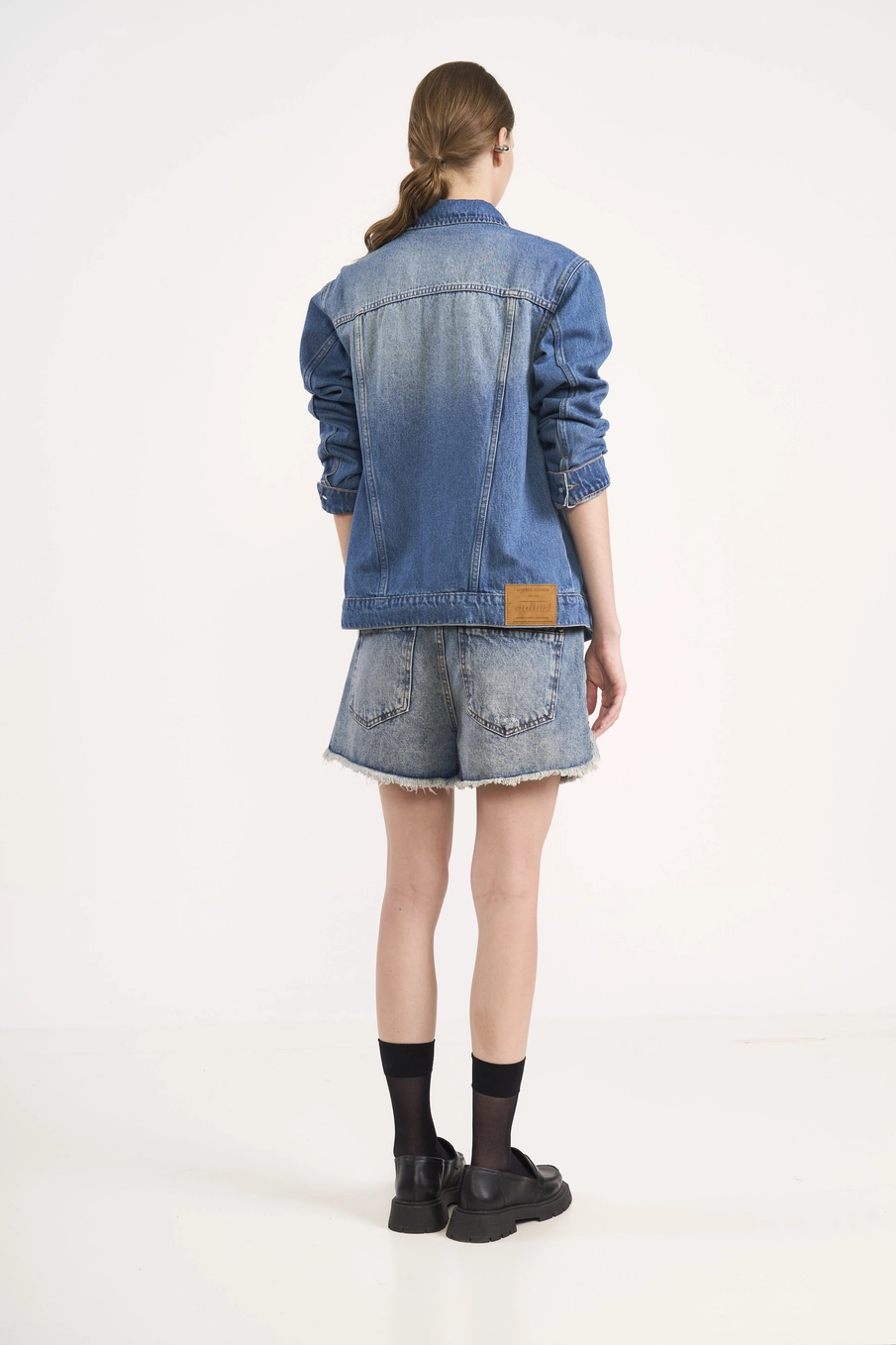 Short Jeans Barra Desfiada Índigo