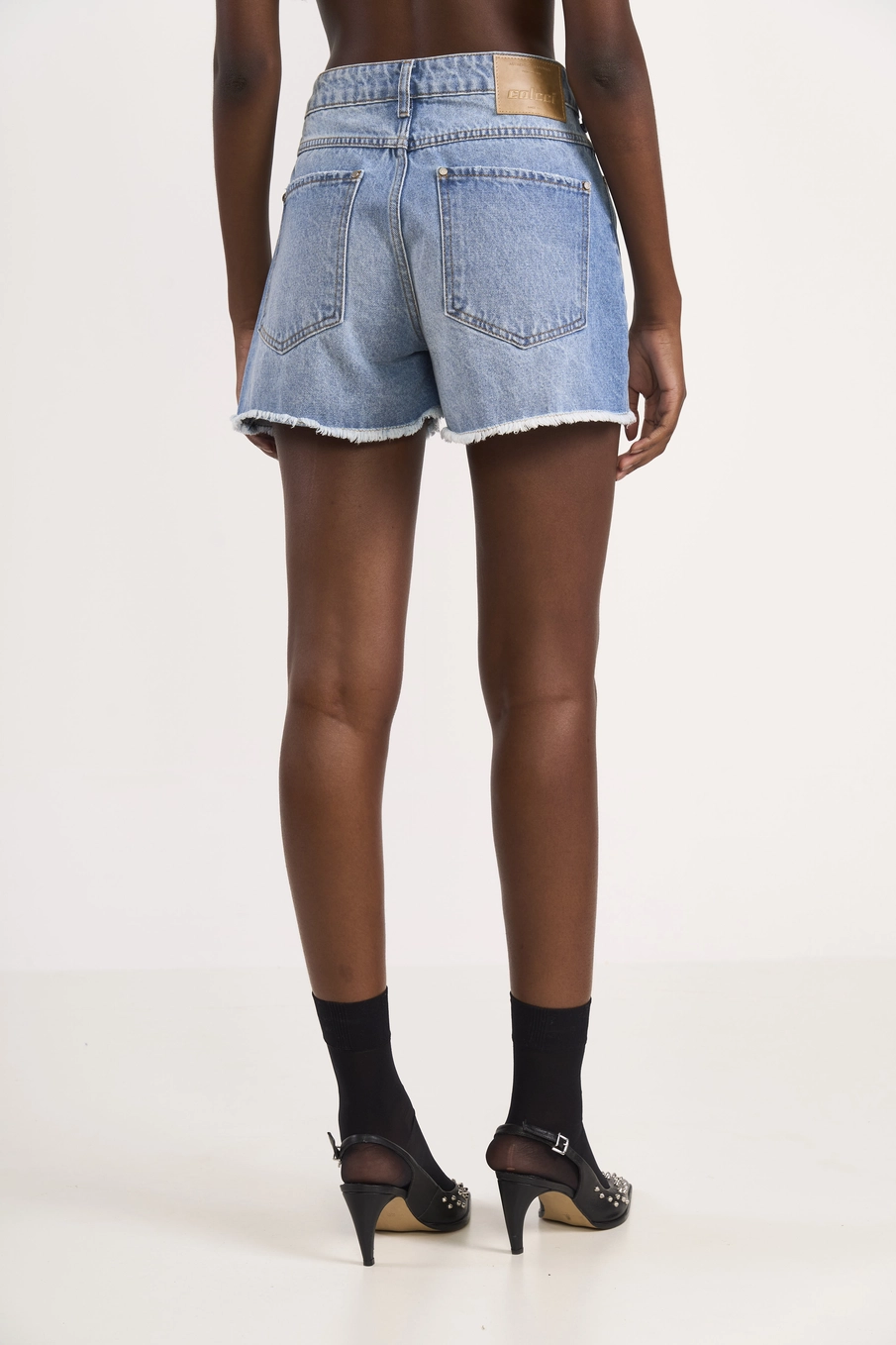 Short Jeans Barra Desfiada Índigo