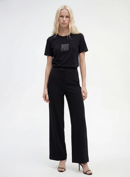 Calça Alfaiataria Feminina Pantalona