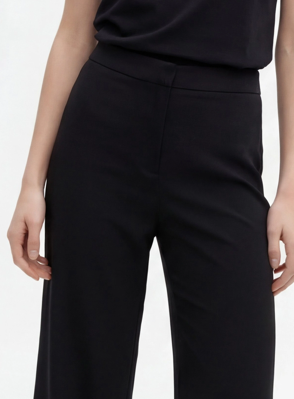 Calça Alfaiataria Feminina Pantalona Preto 3