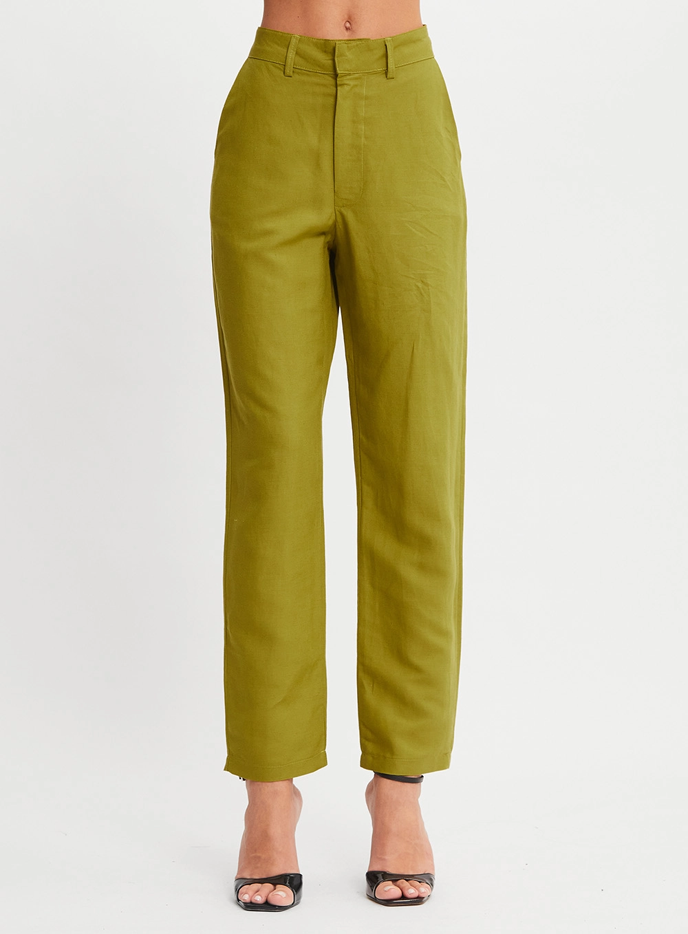 Calça Alfaiataria Feminina Cenoura Verde 2