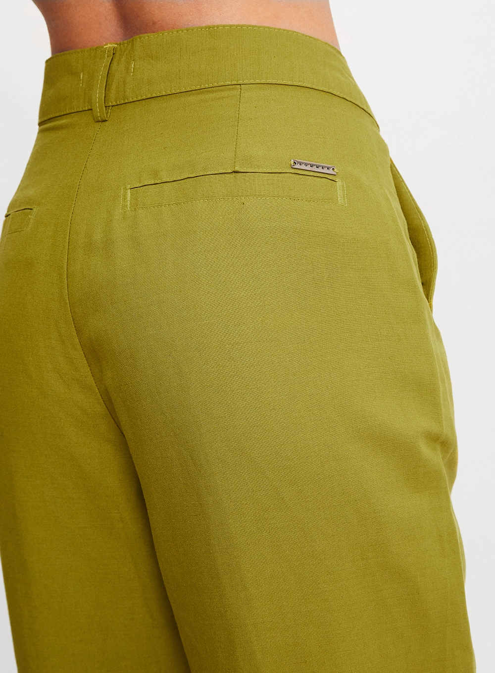 Calça Alfaiataria Feminina Cenoura Verde 4
