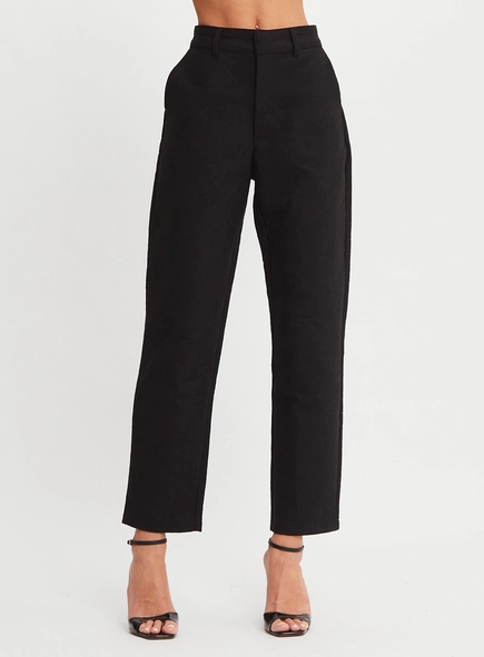 Calça Alfaiataria Jacquard Feminina Cenoura