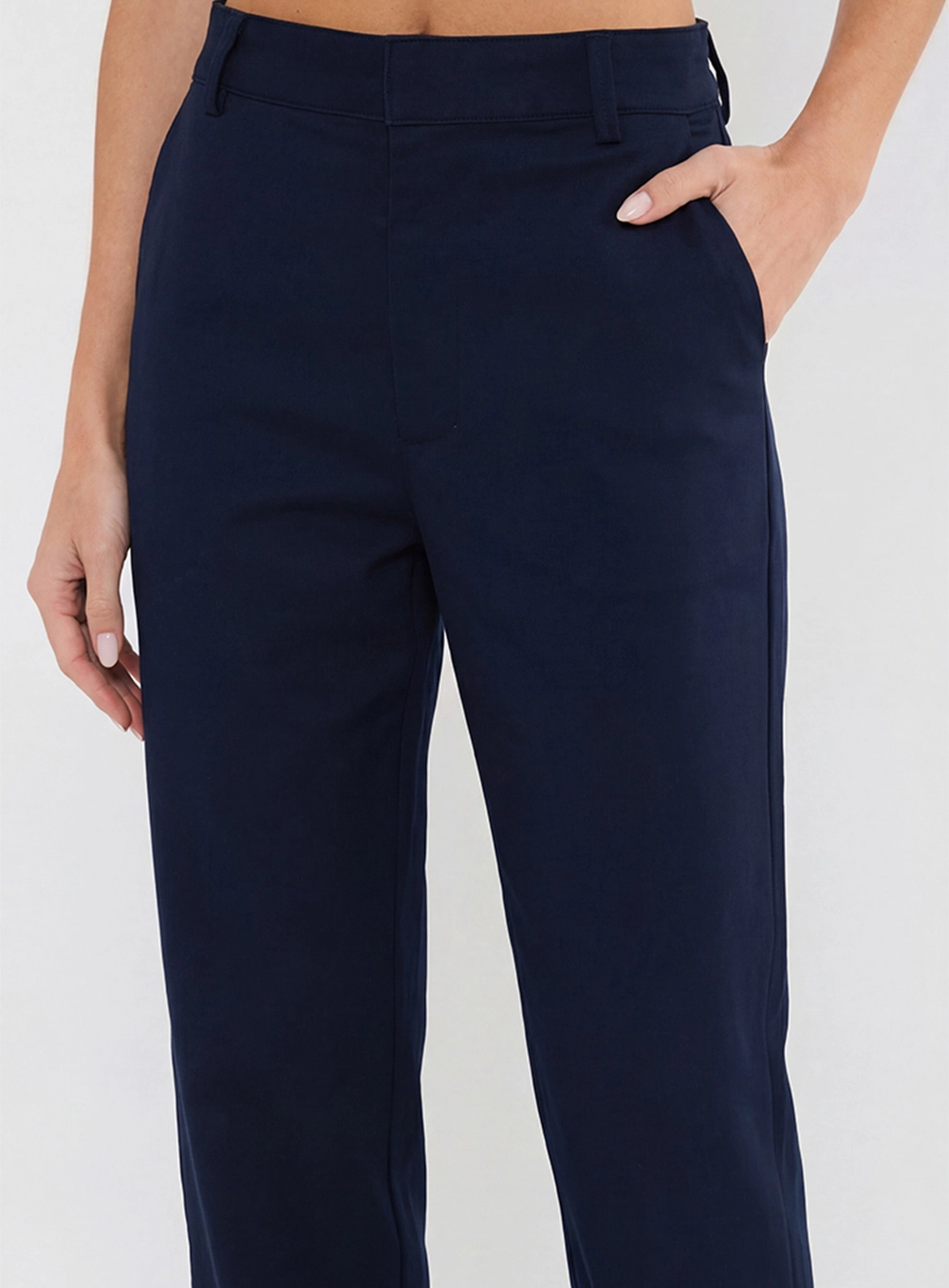 Calça Alfaiataria Reta Azul 4