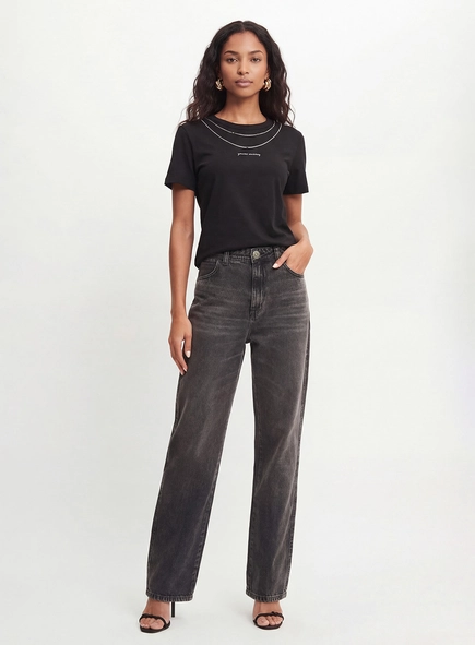 Calça Jeans Feminina Reta
