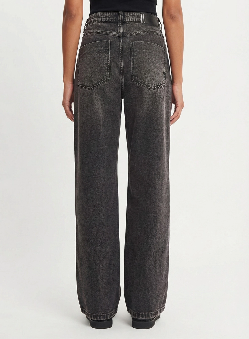 Calça Jeans Feminina Reta Indigo Preto 2