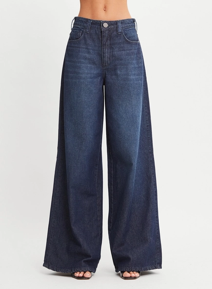 Calça Jeans Feminina Pantalona
