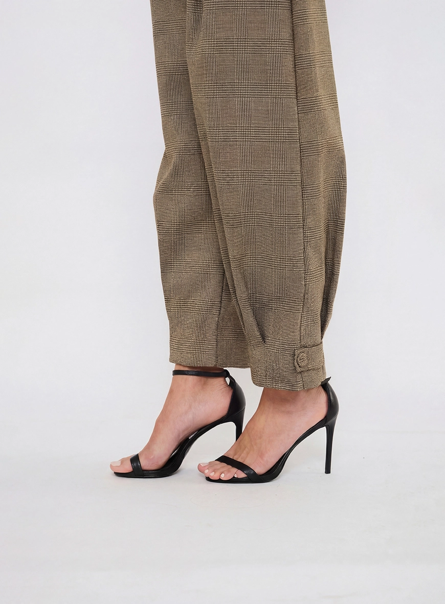 Calça Xadrez Alfaiataria Ballon Estampados 4