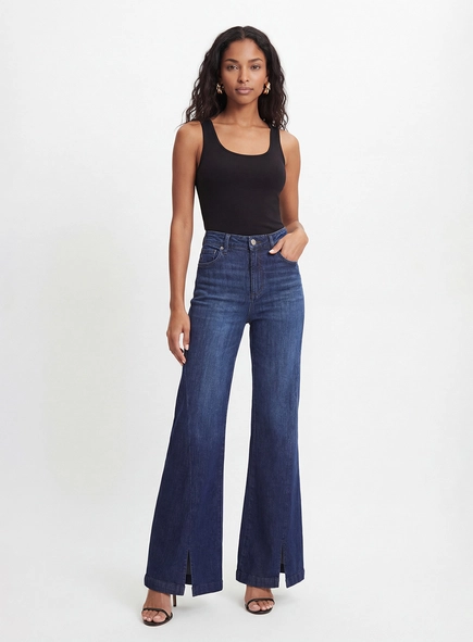 Calça Jeans Flare