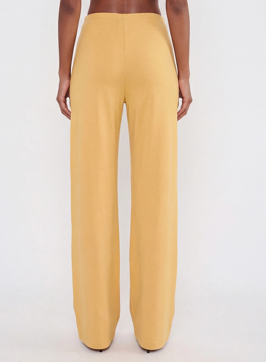 Calça Feminina Wide Leg Amarelo 2
