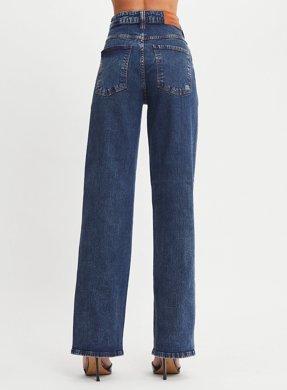 Calça Jeans Feminina Reta Slim Índigo 2