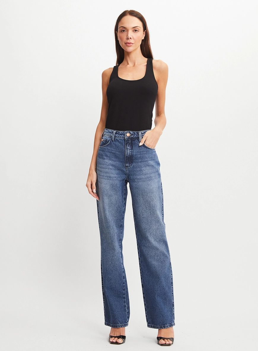 Calça Jeans Reta Índigo 3