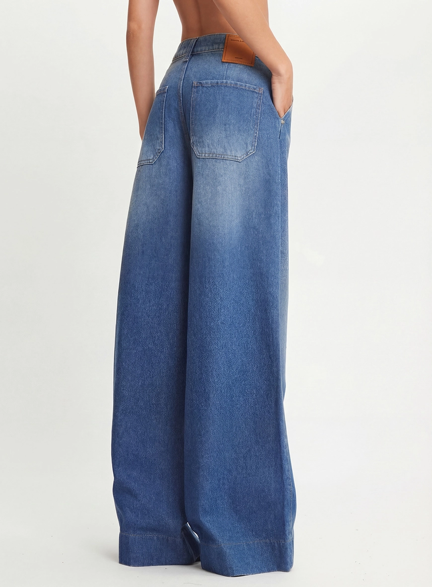 Calça Jeans Pantalona Índigo 3