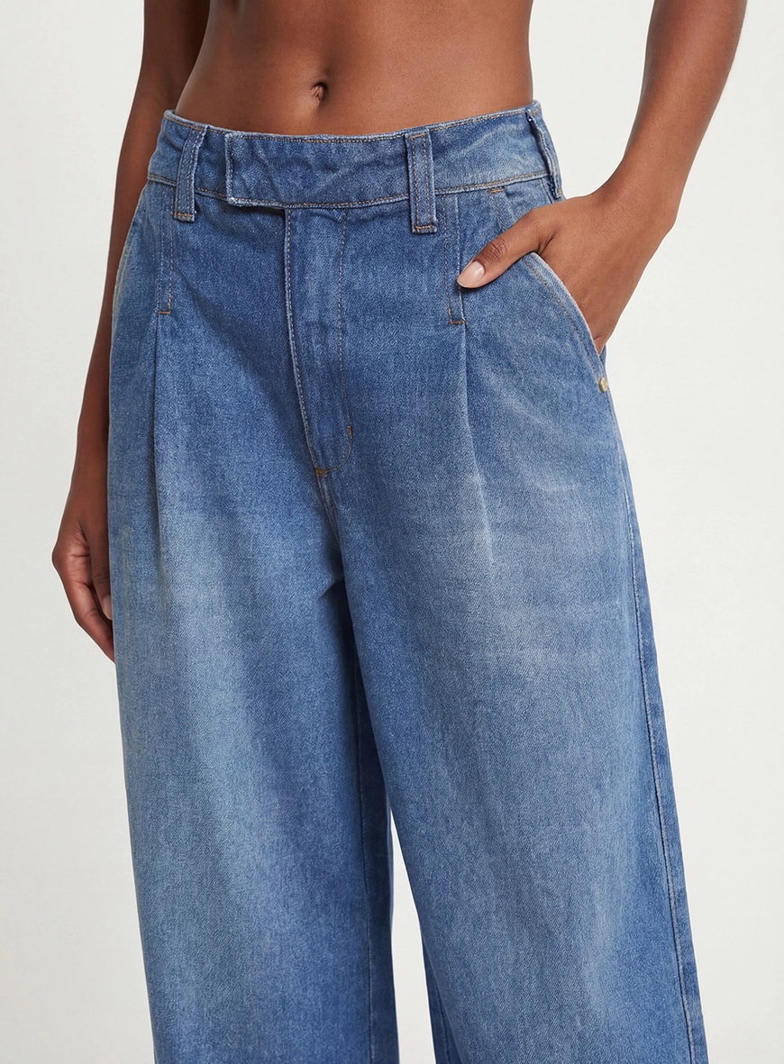 Calça Jeans Pantalona Índigo 4