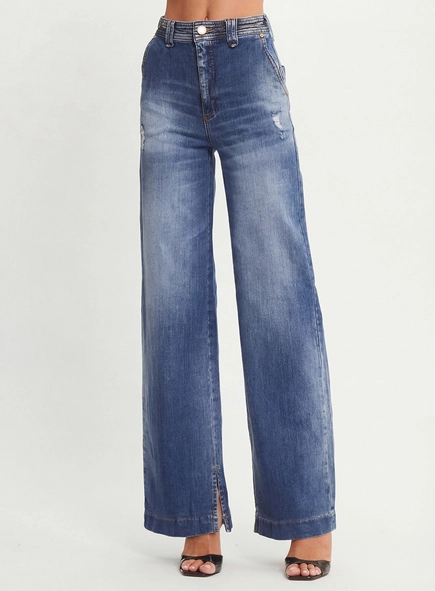 Calça Jeans Reta Slim