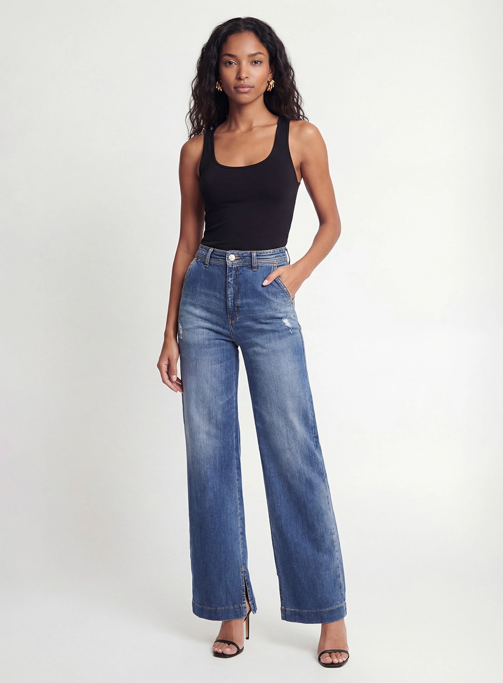 Calça Jeans Reta Slim Índigo 1