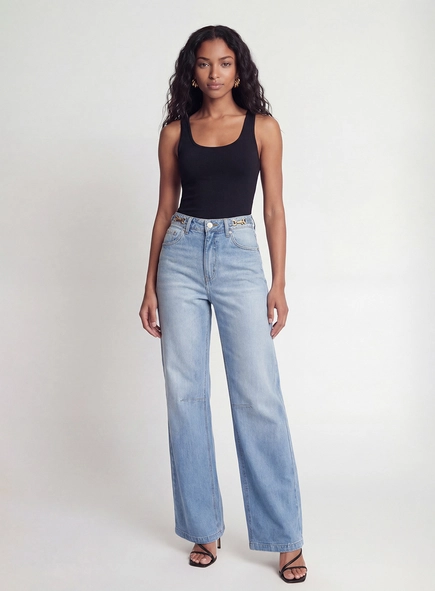 Calça Jeans Reta Slim