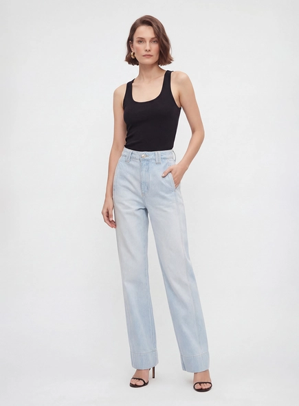 Calça Jeans Reta