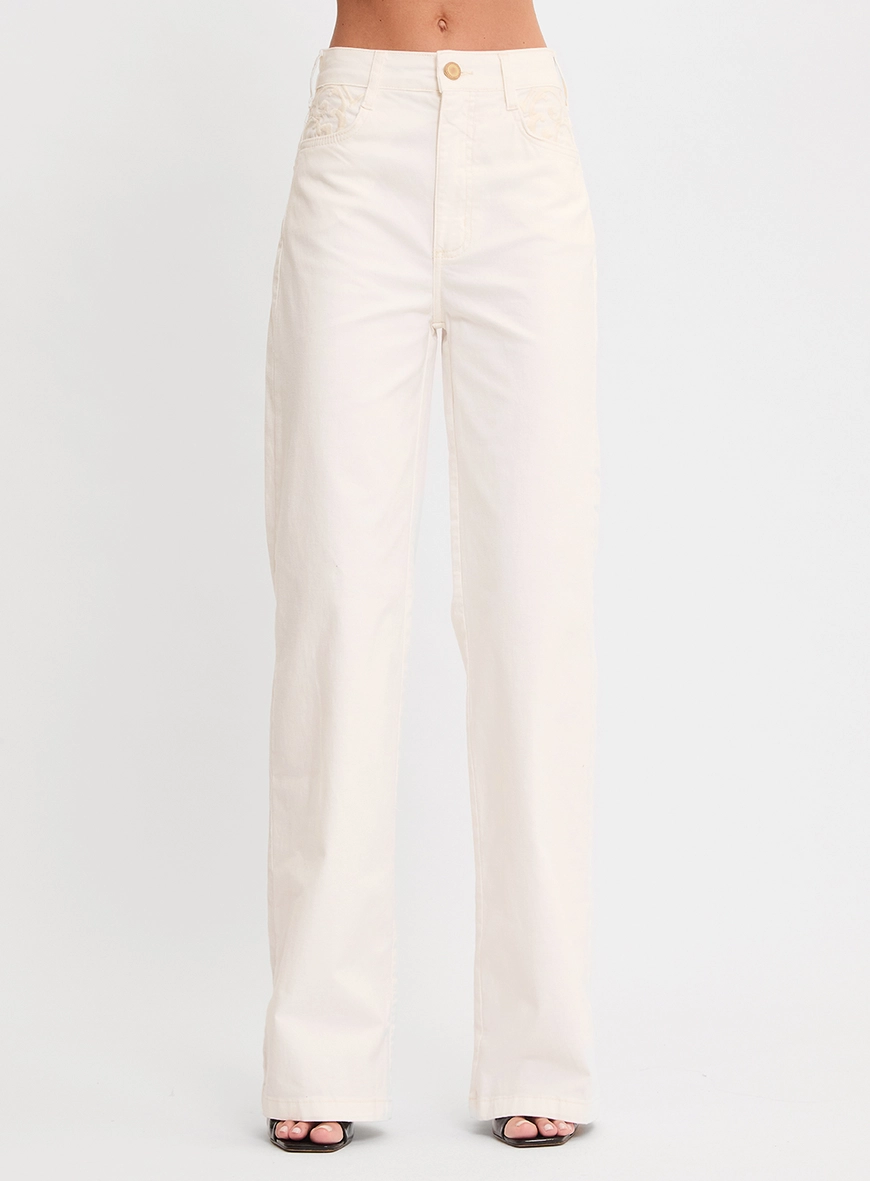 Calça Sarja Reta Slim Off Shell 2
