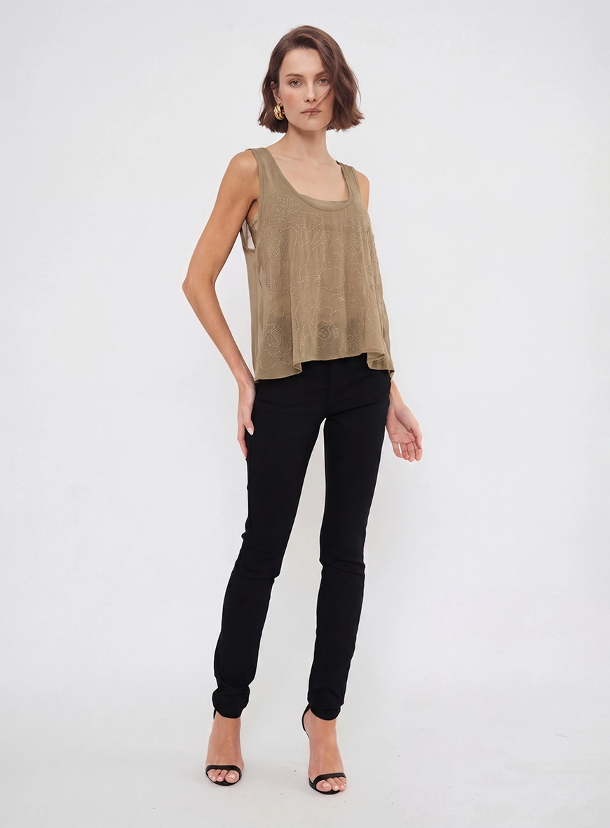 Calça Skinny Feminina Preto 3
